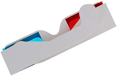 Othmro Kırmızı-Mavi 3D GlassesCarboard Çerçeve Beyaz Reçine Lens 3D Film Oyunu-Ekstra Yükseltme Tarzı 1 adet