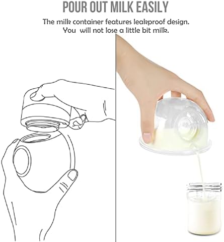 LittleLucky Giyilebilir Göğüs Pompaları Elektrikli Eller Serbest Taşınabilir Şarj Edilebilir Emzirme Pompası Akülü Pil Kumandalı