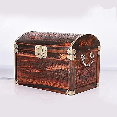 Vintage ahşap saklama kutusu antika tarzı takı organizatör mücevher kutusu için