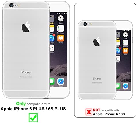 Siyah Apple iPhone 6 Plus/iPhone 6S Plus ile Uyumlu Cadorabo Kılıfı-Darbeye Dayanıklı ve Çizilmeye Karşı Dayanıklı TPU Silikon
