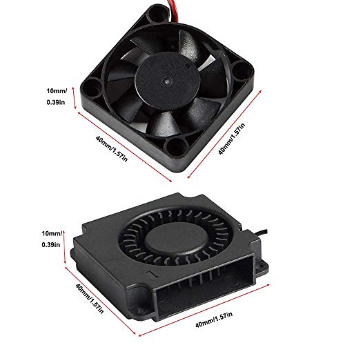 HzdaDeve 3D Yazıcı 24 V 4010 hava fanı 40x40x10MM Fan 24 V 4010 Daire Fan Parçaları 120 cm Kablo Ender 3 Ender 3 V2