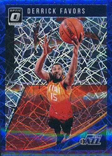 2018-19 Donruss Optik Mavi Hız Basketbol 83 Derrick, Panini Amerika'dan Utah Caz Resmi NBA Ticaret Kartını Tercih Ediyor