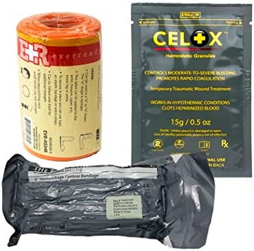 İsrail Bandajı, Celox Hemostatik Granülleri ve Üniversal Alüminyum Ateli ile Her Zaman Hazır İlk Yardım Combo Paketi