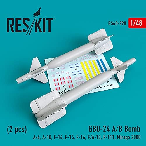 Reskıt RS48-0290 - 1/48 GBU-24 (A-B) Bomba (2 adet) Uçak için, ölçekli Model seti