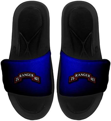 ExpressİtBest Yastıklı Slide-On Sandalet / Erkekler, Kadınlar ve Gençler için Slaytlar-ABD Ordusu 75. Ranger Alayı (Havadan)
