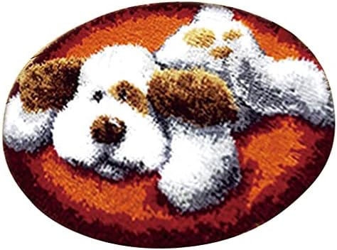 Baosity 2 Takım DIY Köpek Mandal Kanca Kiti Nakış Iğne Malzemeleri ıçin Kilim Yastık Mat Yastık 50x50 cm