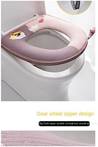 JUSTCHENHUA Tek Parça klozet kapağı Tuvalet Pedi Yıkama Banyo Aksesuarları Düz Renk O-pad Klozet klozetler (Renk: Kahve)
