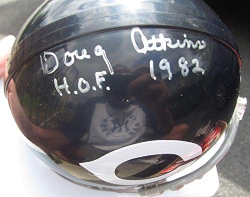 Doug Atkins imzalı Chicago Bears HOF 1982 Mini Kask JSA COA İmzalı NFL Mini Kasklar