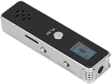 Dijital Ses Kaydedici, 2'si 1 Arada Gürültü Azaltma Stereo Kayıt Cihazı MP3 Çalar, Dersler için Uygun MP3 Çalarlı Ses Kaydedici