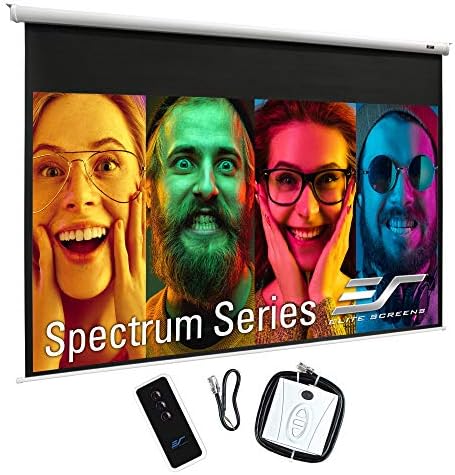 Elite Ekranlar 90 Spektrum Elektrik Motorlu projektör ekranı ile Çok Boy Oranı Fonksiyonu Diag 16: 10 & 87-inç Diag 16: 9,