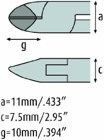 Yan kesme pensesi 4.3 / 4 | schmitz 3401FP00-RF | Tungsten Karbür kenarlar | INOX-Paslanmaz Çelik / Profesyoneller için yüksek