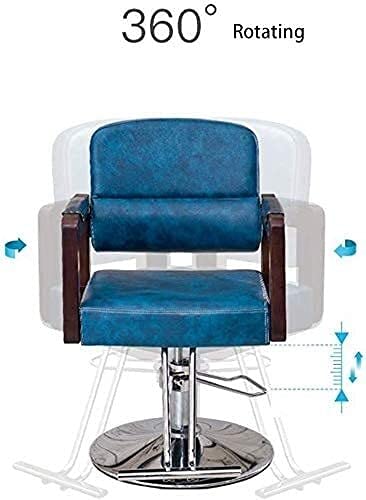 Hidrolik Yaslanmak Berber Salonu Sandalye Stilist Dövme Mavi Hidrolik Şekillendirme Spa Güzellik Ekipmanları ile Hidrolik Pompa