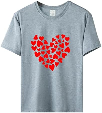 2022 Sevgililer Özel çiftler için gömlek Yıldönümü Kırmızı Kalp Baskı Gençlik Yetişkin Koca Wifey Yeni Evli T-Shirt Tops
