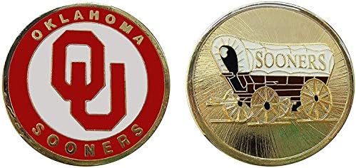 Oklahoma Üniversitesi” Sooners Koleksiyon Mücadelesi Coin-Logo Poker-Şanslı Çip