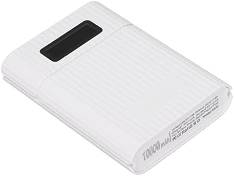 Weiyiroty DIY Güç Bankası Kiti, Kullanımı güvenli LCD Ekran Cep Telefonu için Hafif 18650 Pil Saklama kutusu (Beyaz)