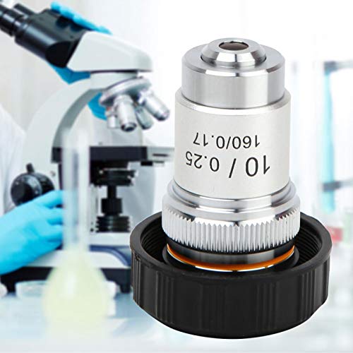 Objektif Lens Akromatik Objektif Mikroskop için Kapalı En Eğitim Mikroskoplar için C Arayüzü ile(10X)