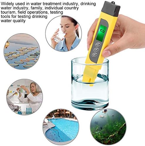 Dijital Su Kalitesi Test Cihazı, 0-99℃ 3 İn 1 Lcd Ekran Dijital Su Kalitesi Test Cihazı Tds Saflık Ölçer