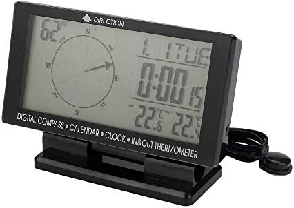 Dijital Araba Açık / Kapalı Çift Termometre Sıcaklık Sensörü Araç Saat lcd ekran Arka Takvim Araba Elektronik Saat Sıcaklık