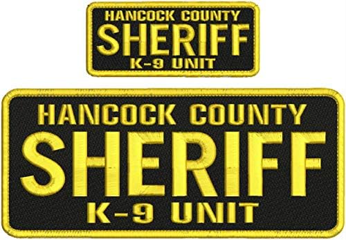 İşlemeli Yama-Kadınlar için Yamalar Adam-Hancock County Şerif k9 Ünitesi Arkada Kanca