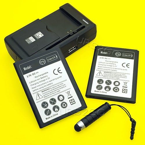 4 Paketi Yeni 2X2300 mAh Genişletilmiş İnce Lityum Pil Evrensel Seyahat Dock USB / AC Şarj Coolpad Catalyst 3623A Cep Telefonu