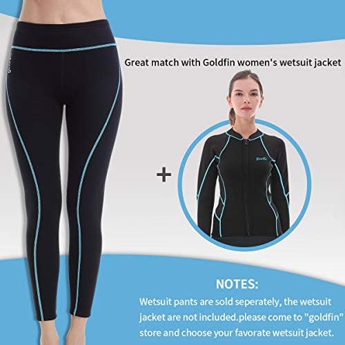 GoldFin Wetsuit Pantolon Kadın, 2mm Neopren Pantolon Sıcak Tutmak için Su Aerobik Dalış Sörf Yüzme Şnorkel Scuba Kayaking Pantolon