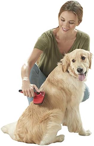Franklin Pet Supply Shed-Master Köpek Bakım Fırçası-Kısa Saç-Dökülme Önleyici Köpekler-Dökülmeyi Azaltın-Kendi Kendini Temizleme