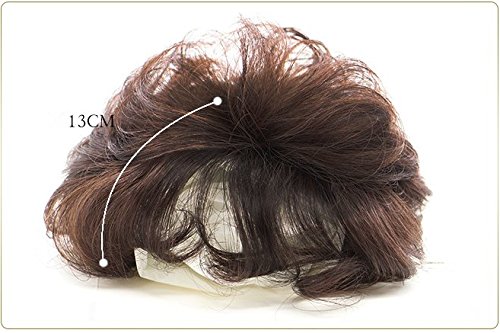Kıvırcık saç topper 100 % Gerçek insan saçı topper klip / kadınlar için saç parçaları üzerinde İnceltme Saç ve Saç Dökülmesi