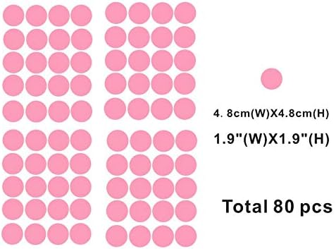 80 adet / takım 4.8 cm Polka dot Duvar Sticker-Kolay Peal & Sopa-Çevre Çıkarılabilir Çocuk Kreş Odası Dekor Çıkartması Sticker