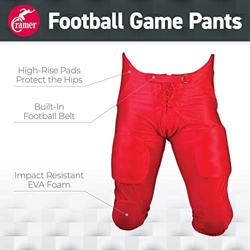 Cramer Futbol Oyunu Pantolon, 7 Ped, Yetişkin Boyutu, Çeşitli Renkler