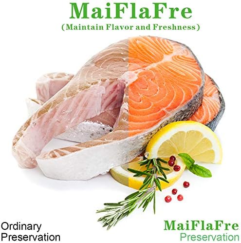 MaiFlaFre 8 Paket 8 x20' (4Rolls) ve 11x20' (4Rolls) Gıda Koruyucu vakumlu poşetler BPA İçermeyen, Ağır Hizmet Tipi Rulolar.Vakum