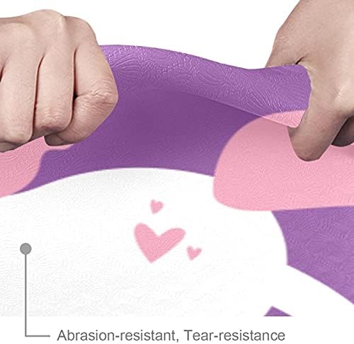 Siebzeh Sevimli Taç Unicorn Premium Kalın Yoga Mat Çevre Dostu Kauçuk Sağlık ve Fitness Kaymaz Mat Her Türlü Egzersiz Yoga