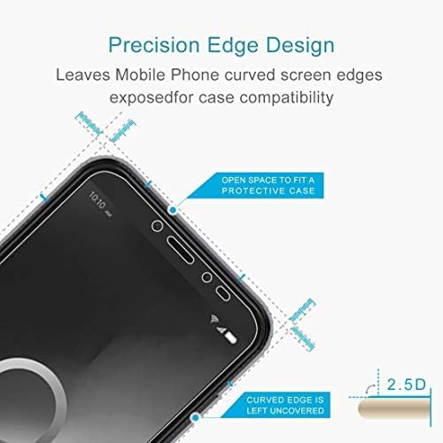 MengFeng Cep Telefonu Ekran Koruyucu 50 PCS ıçin Uyumlu Alcatel 1 S (2019) 2.5 D Olmayan Tam Ekran temperli cam Filmi Cep Telefonu
