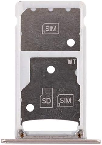 Minyangjie Cep Telefonu Tamir Parçaları Değiştirme 2 SIM Kart Tepsi/Micro SD Kart Tepsi için Huawei Keyfini 6 / AL00 (Pembe)