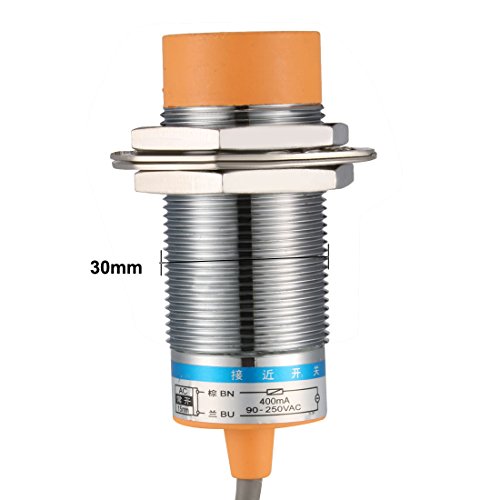 uxcell 15mm Endüktif Yakınlık Sensörü Anahtarı Dedektörü HIÇBIR AC 90-250 V 400mA 2-Wire LJ30A3-15-J / EZ