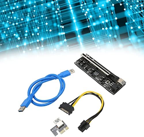 Yoıdesu PCIE Yükseltici, PCIE Uzatma Kablosu Istikrarlı 8 FP Kapasitörler Altın Kaplama USB3. 0 arabirim adaptörü Kartı için