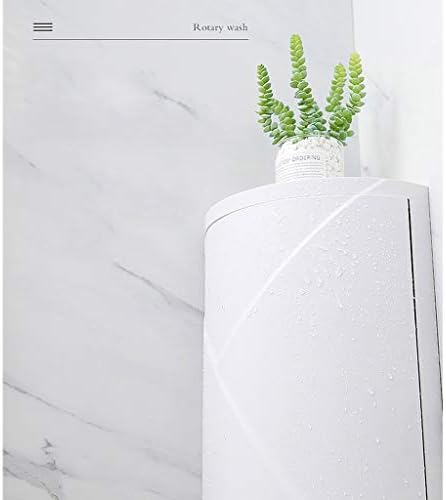 Çok fonksiyonlu Banyo beyaz dönen çerçeve banyo üçgen duvara monte kozmetik depolama köşe dolabı ücretsiz delme Organizatör