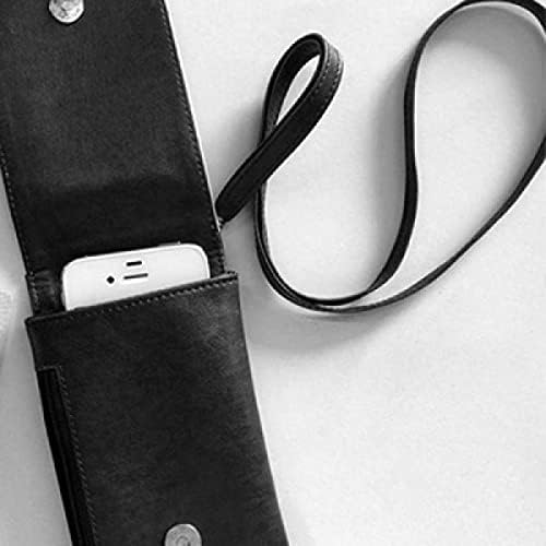 Haziran Temmuz Kanser Takımyıldızı Desen Telefon Cüzdan Çanta Asılı Cep Kılıfı Siyah Cep
