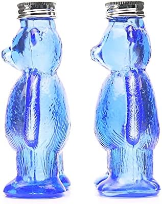 Purism Tarzı - Ayı Tarzı Tuz ve Biber Çalkalayıcı Seti (Renk Mavi)