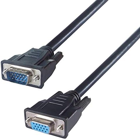 Connekt Gear 2m hd15m'den hd15f'ye Çift Korumalı Tam Kablolu VGA Uzatma Kablosu