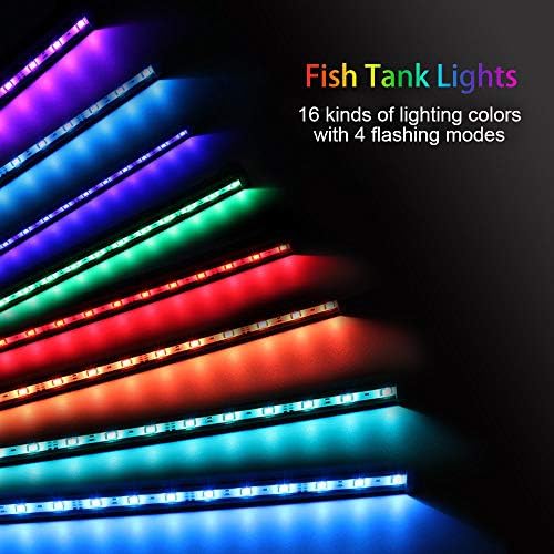 MQ 8-36 in dalgıç LED akvaryum ışık, renk değiştirme balık tankı ışık uzaktan kumanda ile, IP68 LED ışıkları Bar, balık tankı