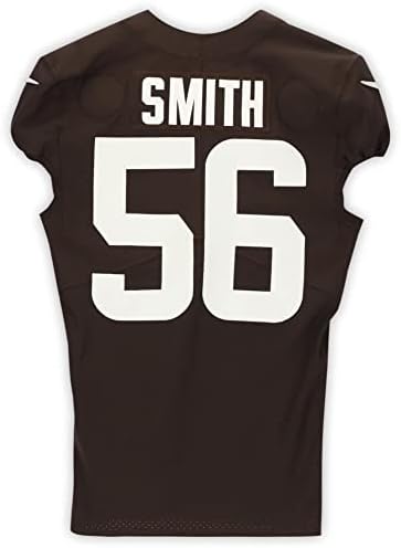 Malcolm Smith Cleveland Browns Uygulaması-2020 NFL Sezonundan 56 numaralı Kahverengi Formayı Kullandı-Boyut 42 + 2-İmzasız
