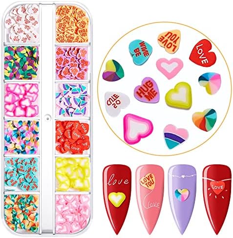 12 Izgara sevgililer Günü Kalp Tırnak Çiviler Romantik Çıkartmalar Çıkartmaları Süslemeleri Malzemeleri 3D Sevgililer Yumuşak