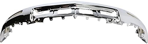 MBI OTO-Krom, Çelik Ön Tampon Yüz Bar ile Uyumlu 2014 2015 Chevy Silverado 1500 w / Sis Farları 14 15, GM1002843