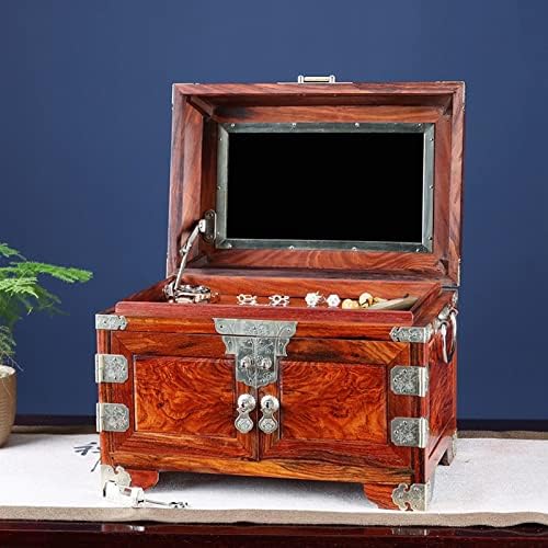 DALİZHAİ777 Takı Organizatör Geleneksel Ahşap mücevher Kutusu Hazine Kutusu - Oryantal Tarzı Ahşap Kutu için Takı, Vintage