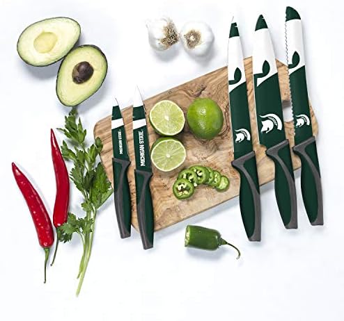 NCAA Mutfak Bıçakları -5 Set Paslanmaz Çelik Mutfak Bıçakları-Şef Bıçağı, Ekmek Bıçağı, Oyma Bıçağı, Maket Bıçağı, Eşleştirme