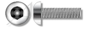 (2500 adet) 10-24X1 / 2 Güvenlik Makine Vidaları Düğme Başkanı Hex Soket Pin Paslanmaz Çelik Aspen Bağlantı Elemanları tarafından
