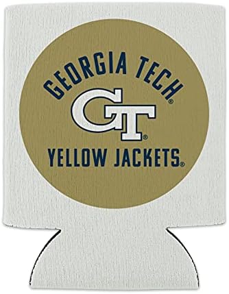 Georgia Tech Sarı Ceketler Soğutucu Olabilir-İçecek Kılıfı Hugger Katlanabilir İzolatör-İçecek Yalıtımlı Tutucu