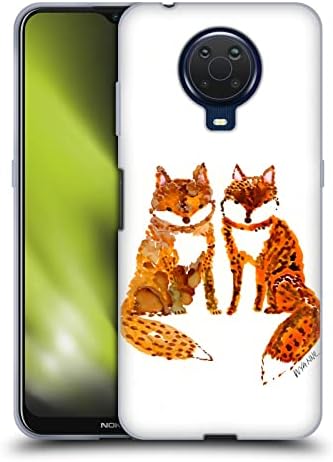 Kafa Kılıfı Tasarımları Resmi Lisanslı Wyanne İki Bebek Tilki Hayvanlar 2 Yumuşak Jel Kılıf Nokia G20 ile Uyumlu