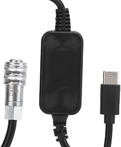 Qinyayoa USB PD BMPCC Kablosu, son Derece İletken Tel Hızlı Istikrarlı Iletim Altın Kaplama Pin Kamera Güç Hattı 3.67 ft Uzunluk