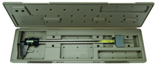 Mitutoyo 550-341-10 Dijital Kumpaslar, Akülü, İnç/Metrik, İç ve Dış Ölçümler için, Paslanmaz Çelik, 0/0mm-12 / 300mm Aralık,